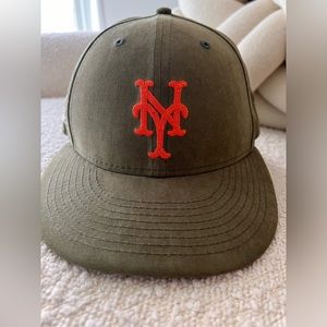 NWT Aime Leon Dore Never Worn S2021 Brushed Nylon Olive Mets Hat Fitted SZ 7